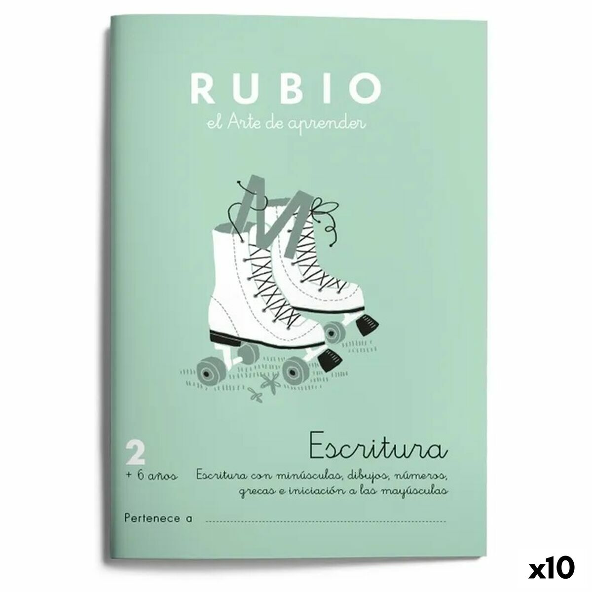 Writing and calligraphy notebook Rubio Nº2 A5 spanska 20 Blad (10 antal)