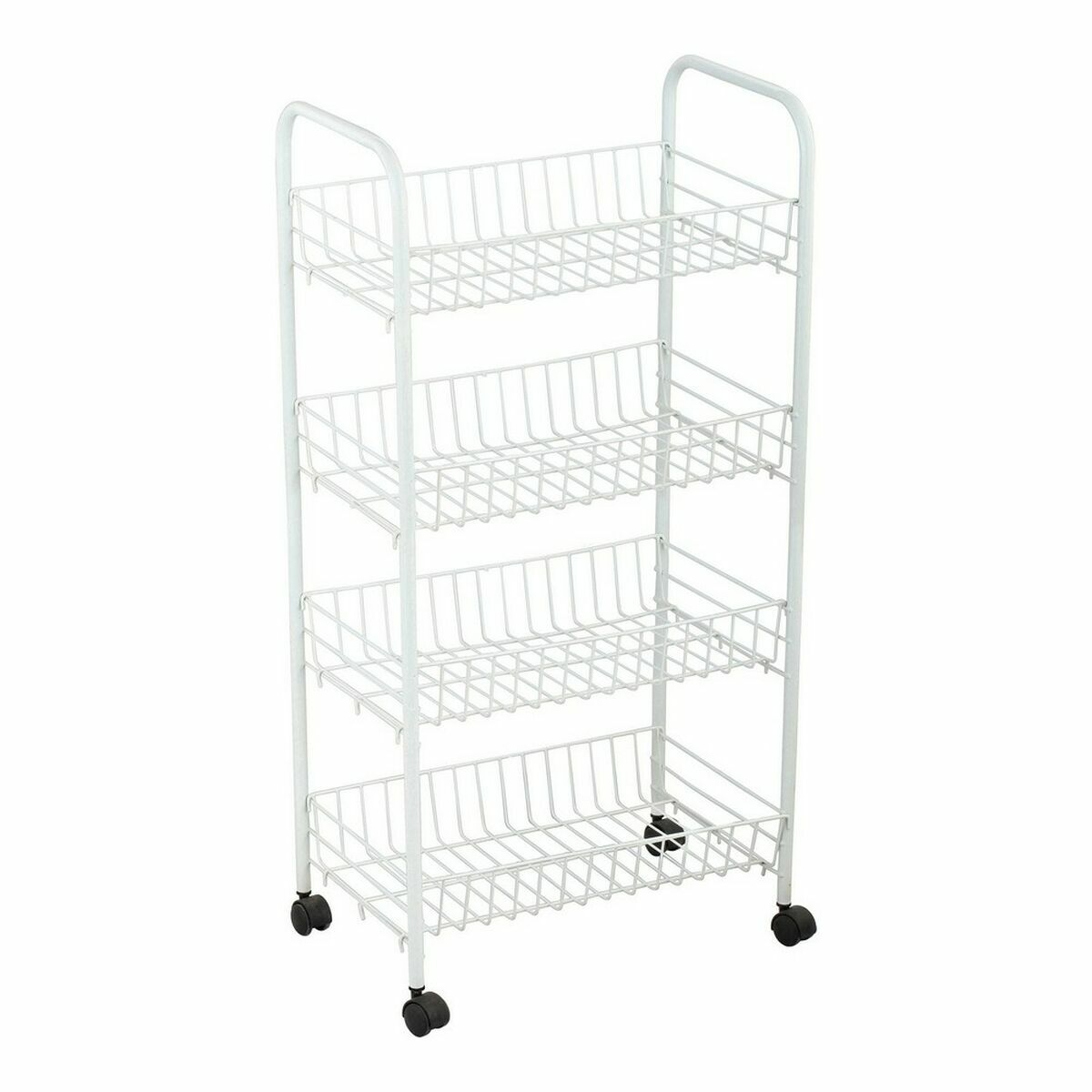 Grönsaksvagn Confortime Metall Vit (36 x 26,5 x 86 cm) - 3