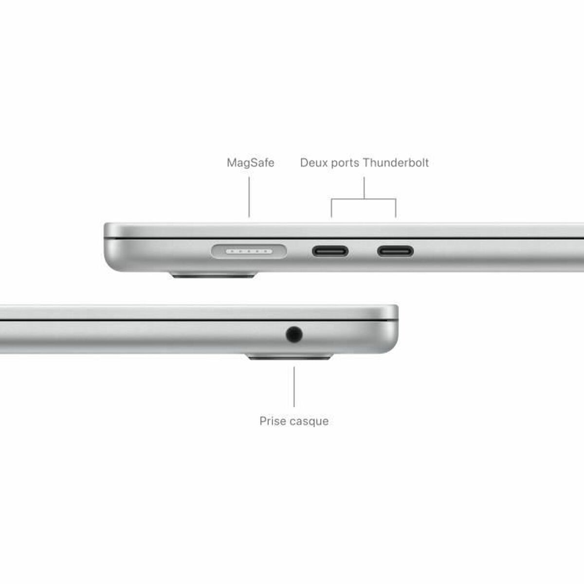 Bärbar dator Apple MacBook Air M3 (2024) 15,3" M3 8 GB RAM 256 GB SSD AZERTY - 4