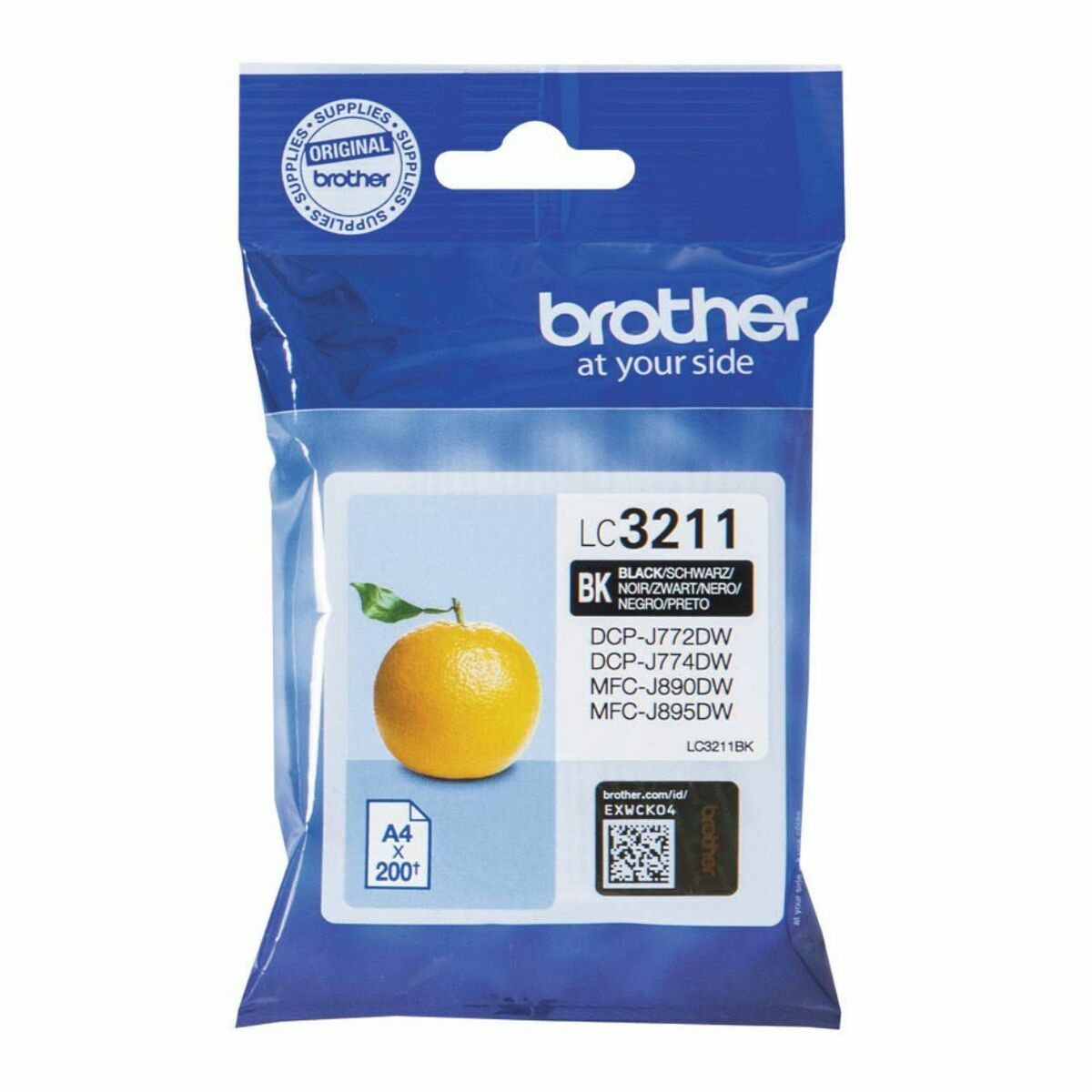 Patron Kompatibel Brother LC-3211BK Svart