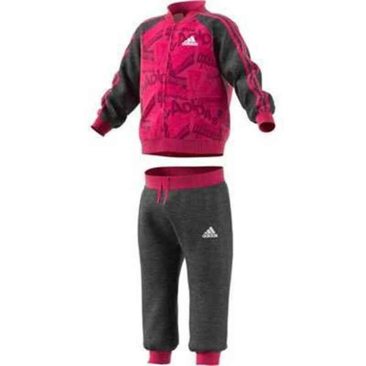 Träningsoverall, Baby Adidas I Bball Jog FT Rosa Svart Multicolour - 5