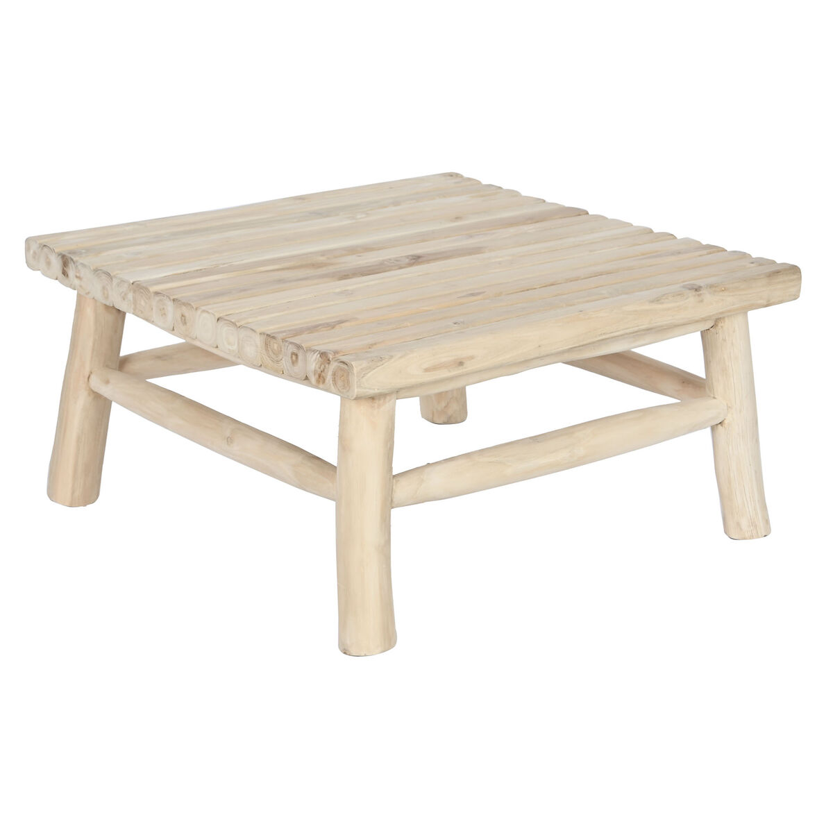 Soffbord DKD Home Decor Teak 80 x 80 x 40 cm
