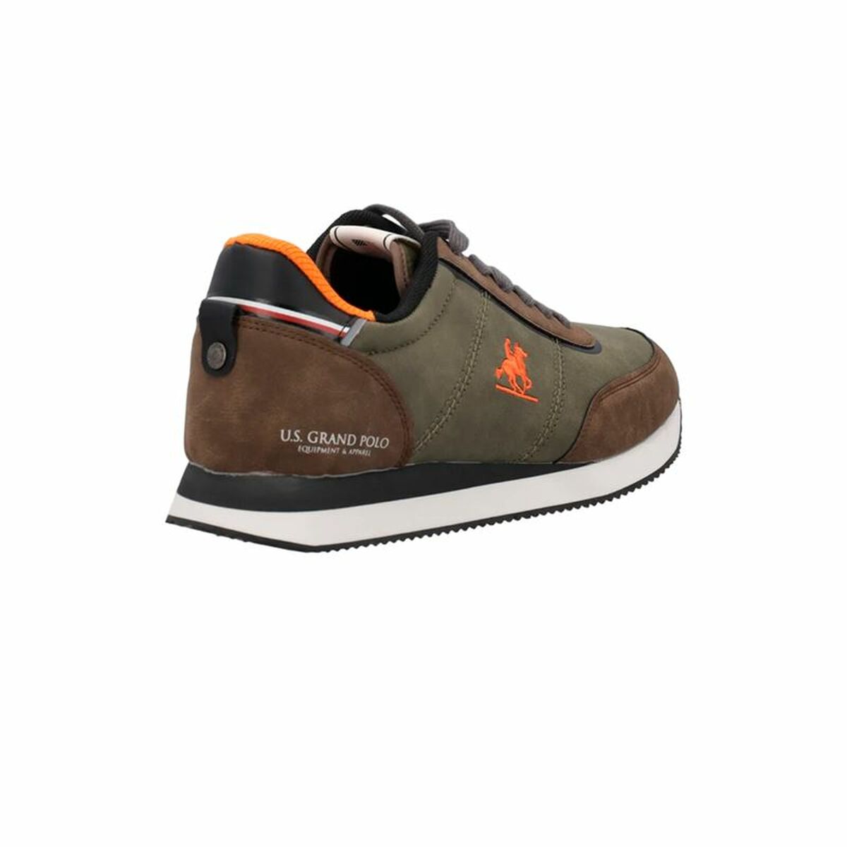Sportskor Casual U.S. Grand Polo Rennes Essential Nbk Oliv Ljusbrun - 4