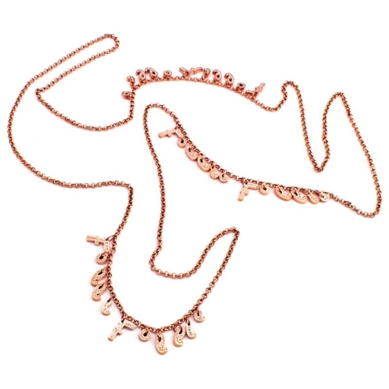 Damhalsband Folli Follie 3N13T022RC 80 cm - 2