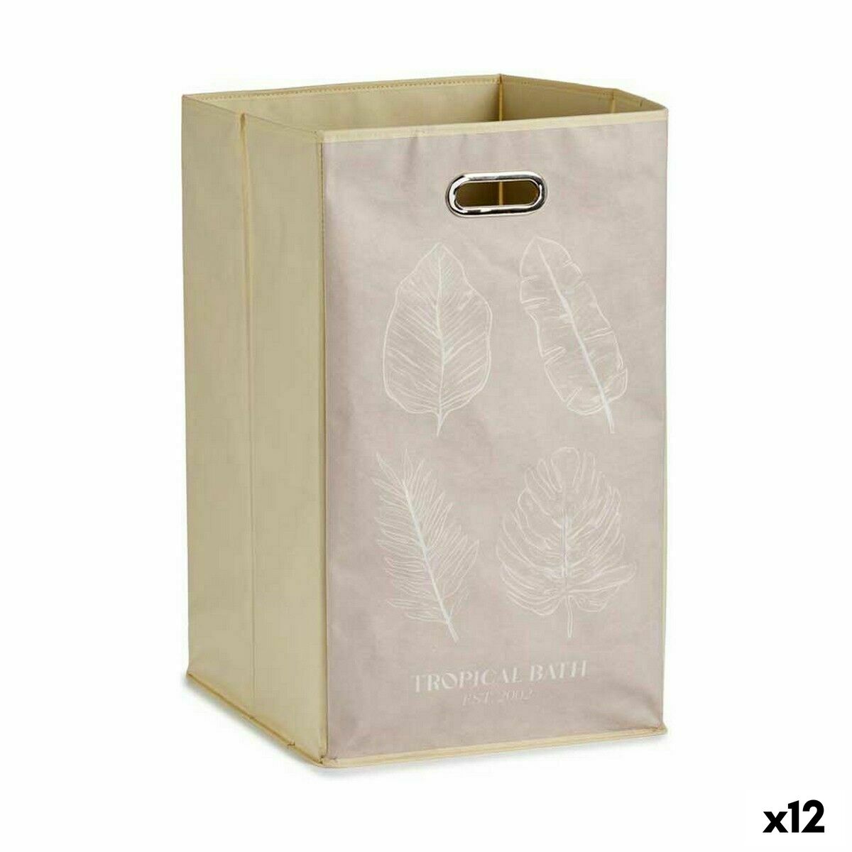 Multifunktionell korg Tropiskt Brun Papp 60 L 35 x 57 x 35 cm (12 antal)