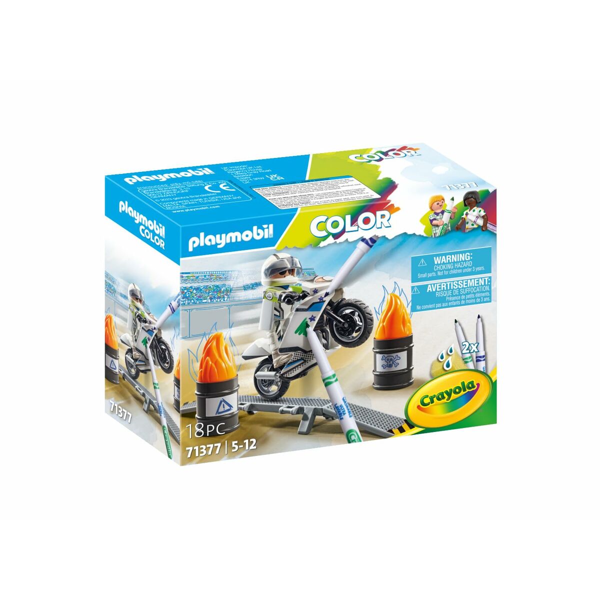 Playset Playmobil Color Motorcykel 18 Delar - 4