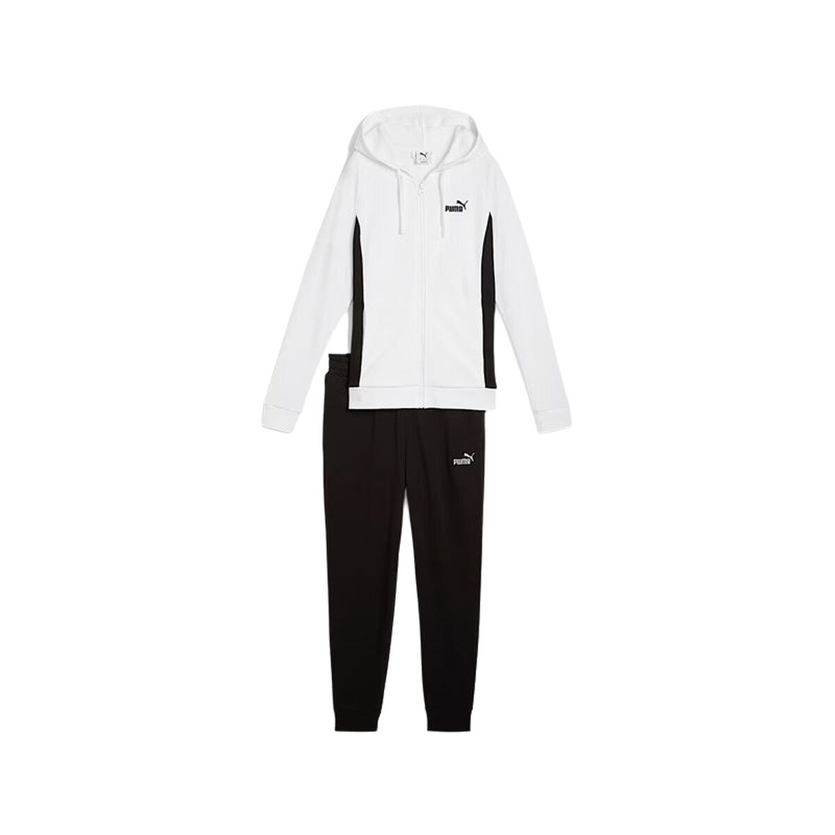 Träningsoverall, Dam Puma Chándal Puma Hooded Sweat Suit Tr Vit
