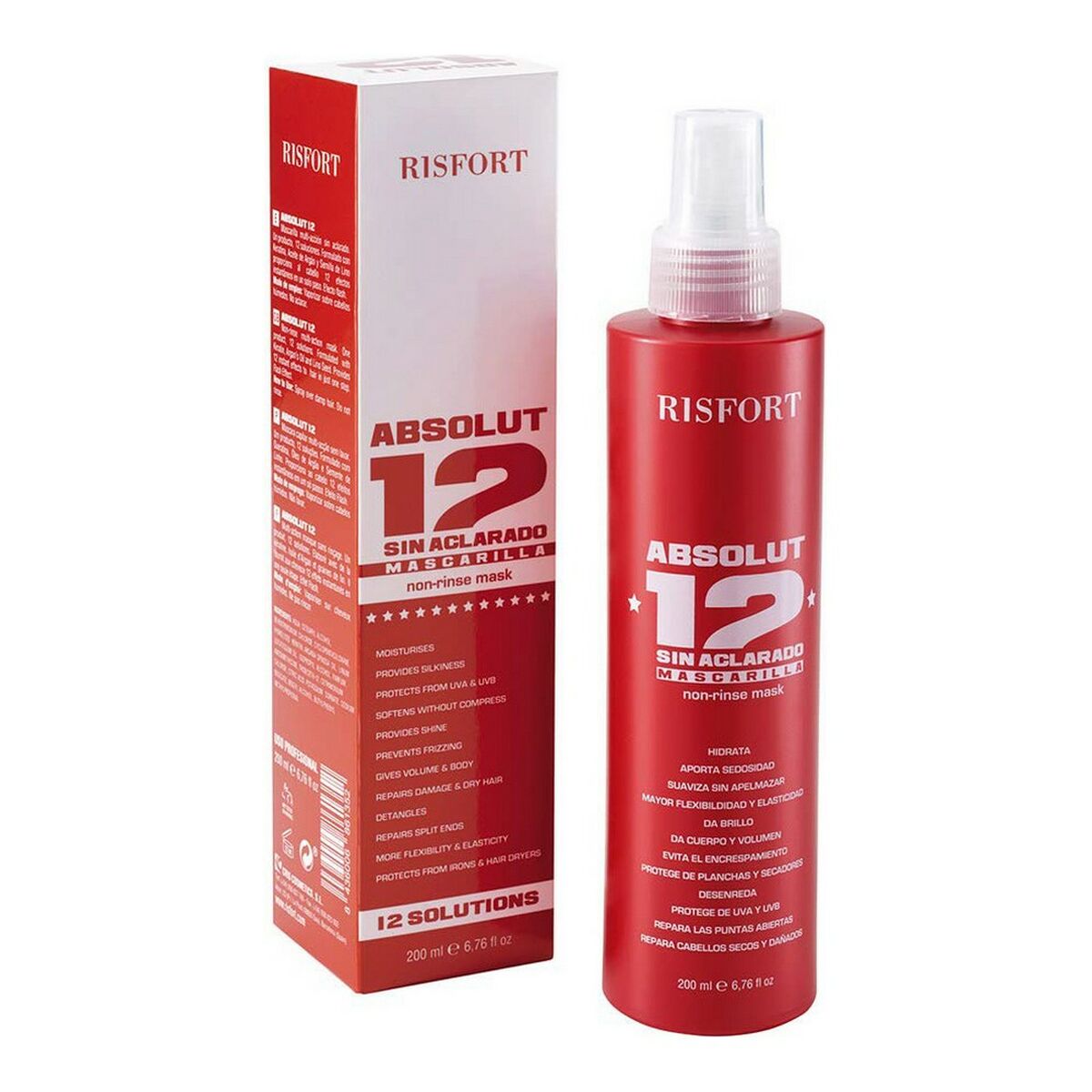 Hårinpackning Absolut 12 Risfort (200 ml) - 4