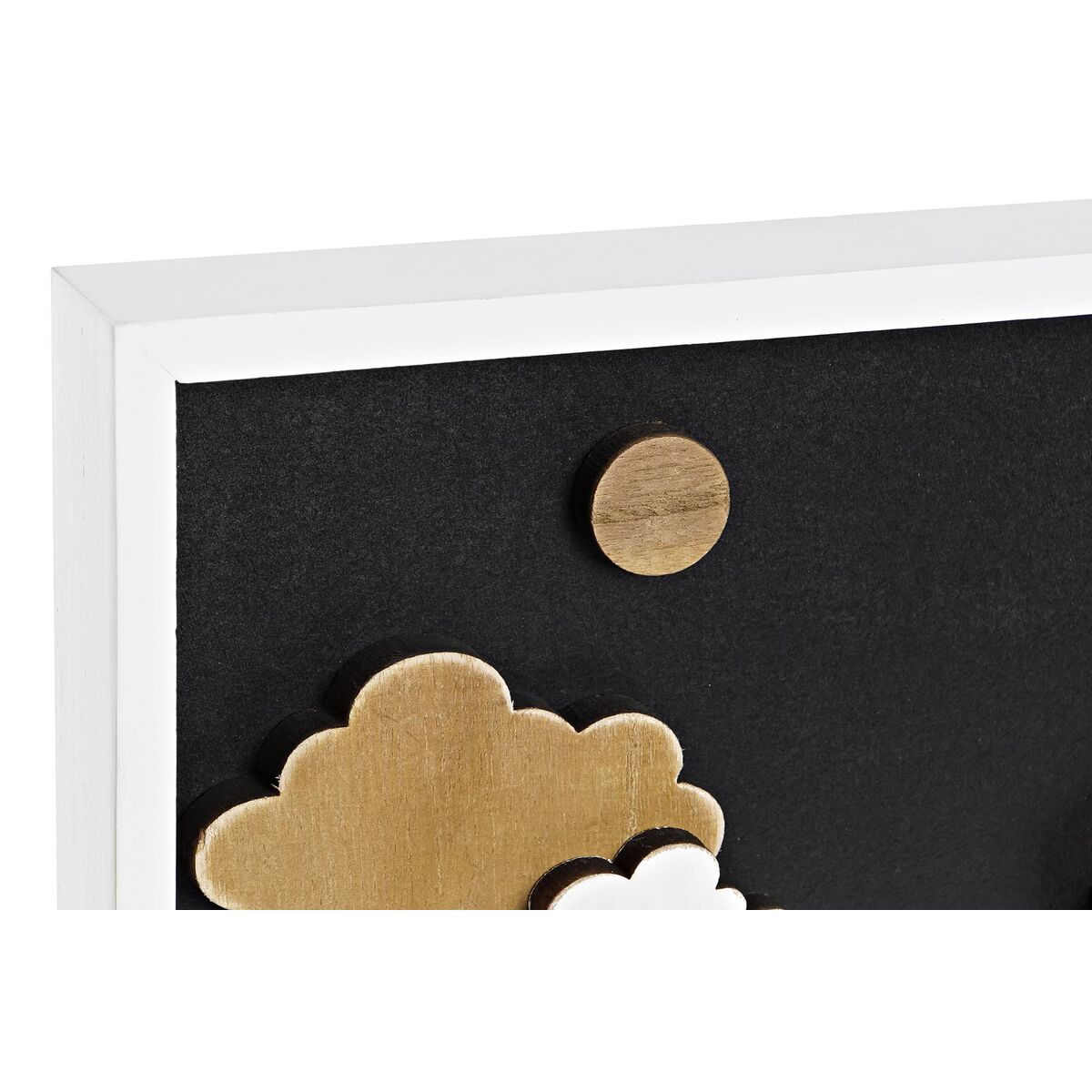 Väggdekoration DKD Home Decor Vit Brun Hus Urban 40 x 3,5 x 20 cm - 8