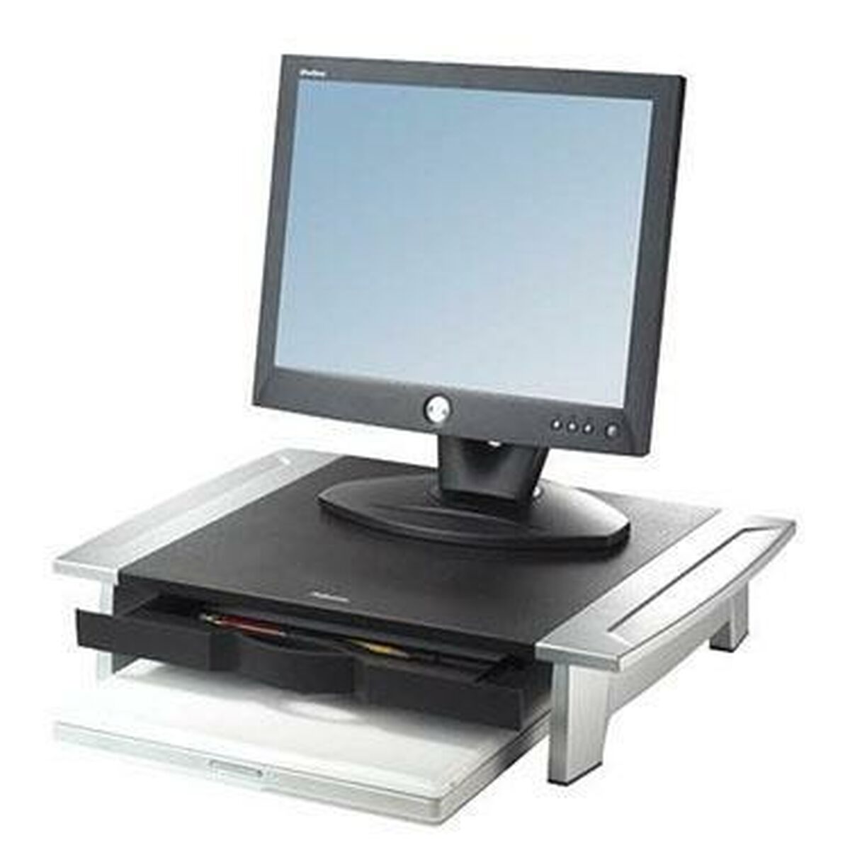 Bordfäste för Skärm Fellowes Office Suites Svart Svart/Silvrig Silvrig