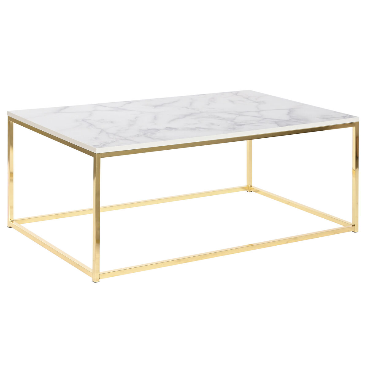 Soffbord DKD Home Decor Metall Trä MDF 100 x 60 x 40 cm