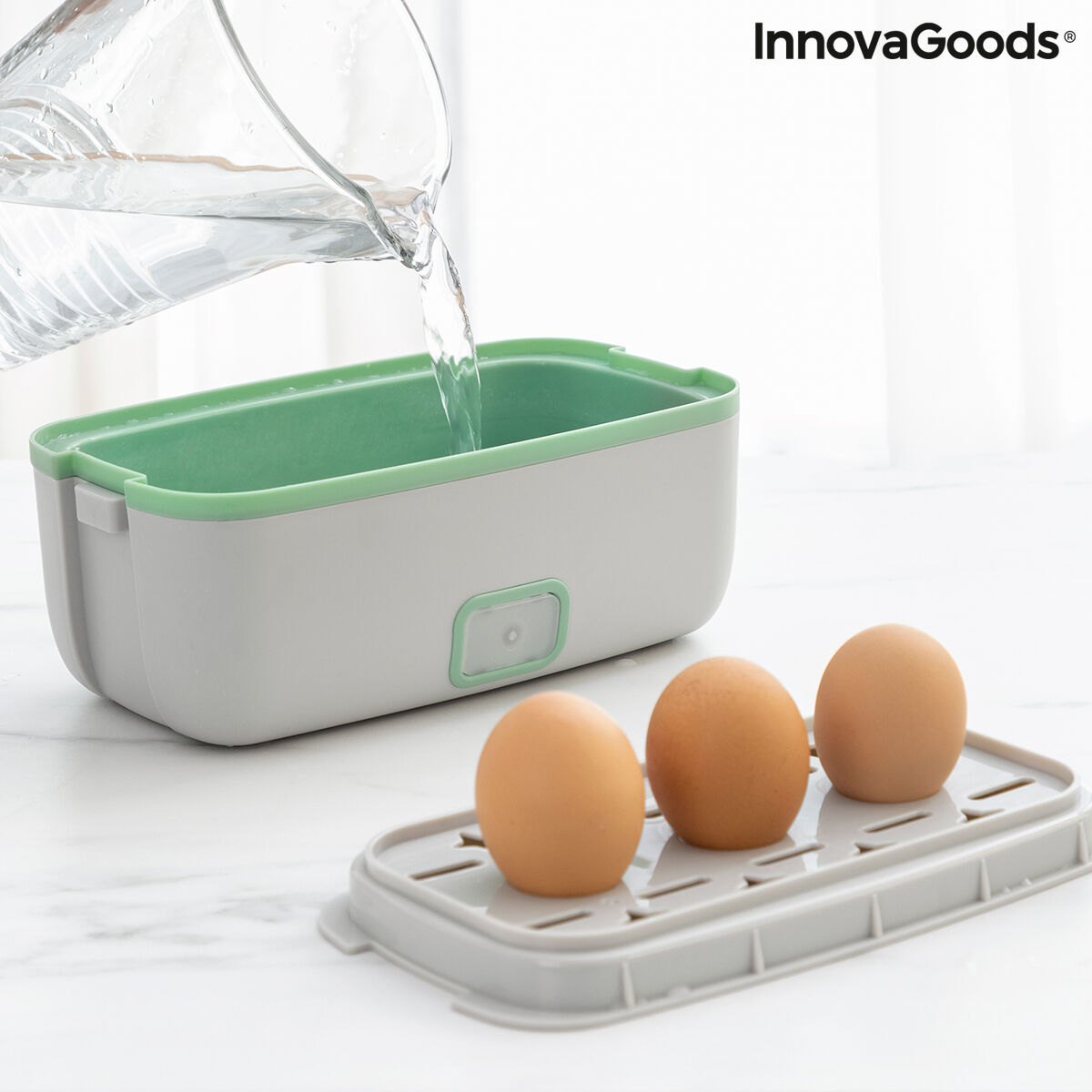 Elektrisk ånglunchlåda med recept 3-i-1 Beneam InnovaGoods (Renoverade A) - 8