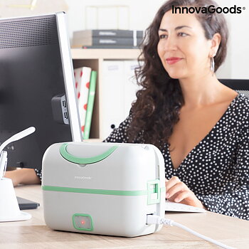 Elektrisk ånglunchlåda med recept 3-i-1 Beneam InnovaGoods (Renoverade A)