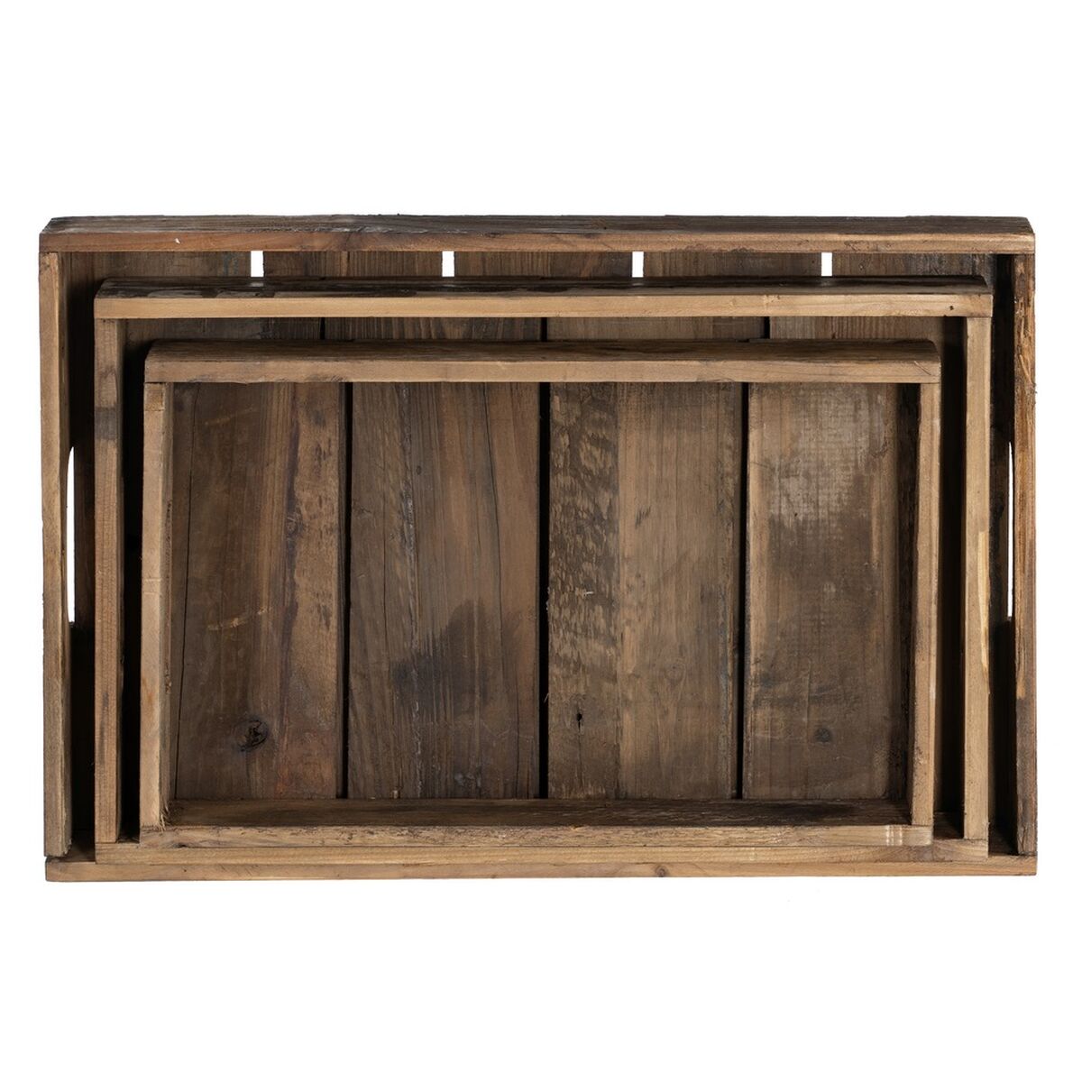 Snacksbricka 48 x 32 x 6 cm Naturell Granträ 3 Delar - 11