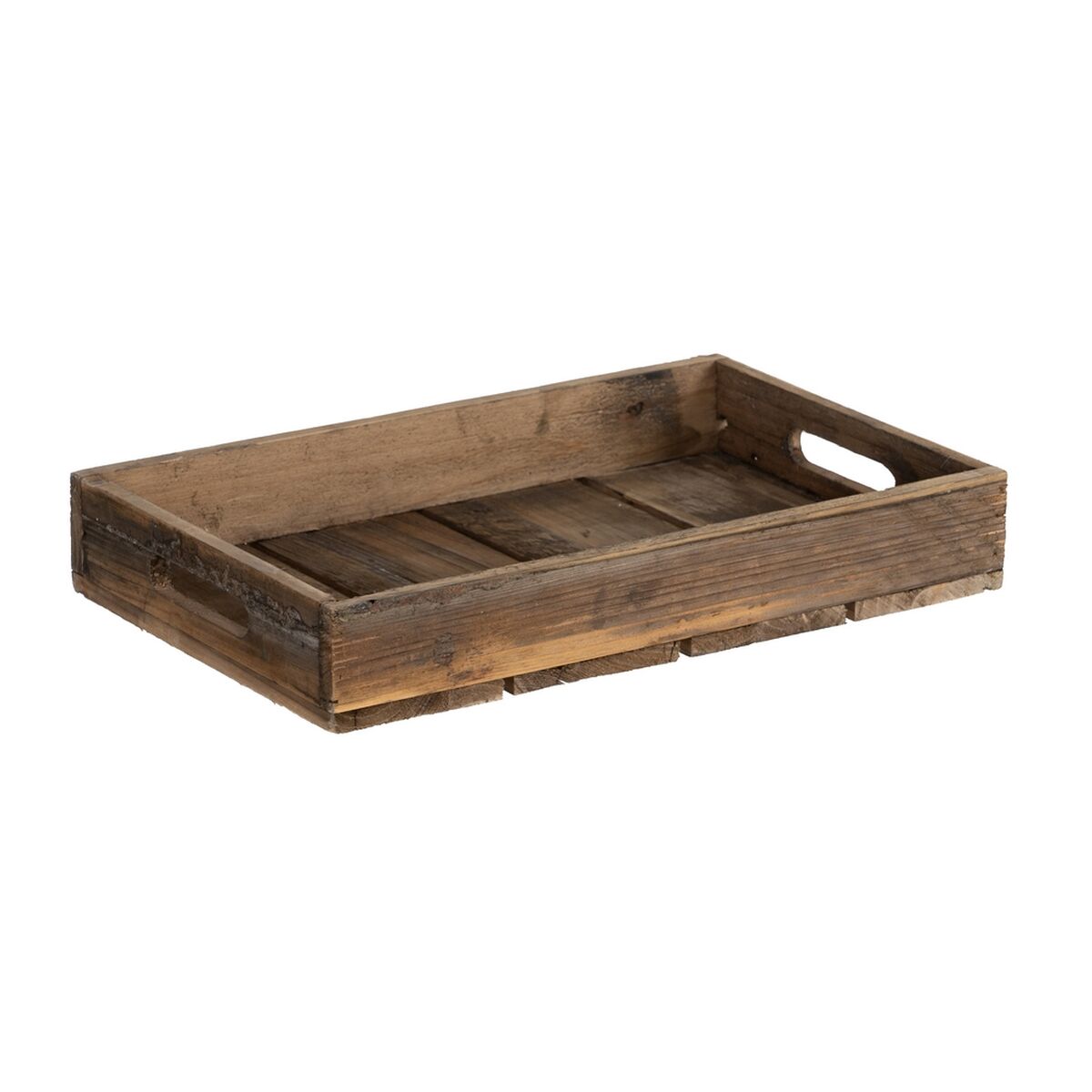 Snacksbricka 48 x 32 x 6 cm Naturell Granträ 3 Delar - 4