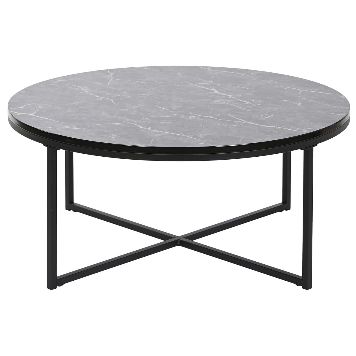 Soffbord DKD Home Decor Metall Trä MDF 80 x 80 x 35 cm - 4
