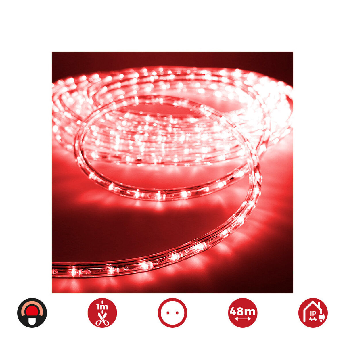 Slang LED EDM 72718 Flexiled Röd - 4