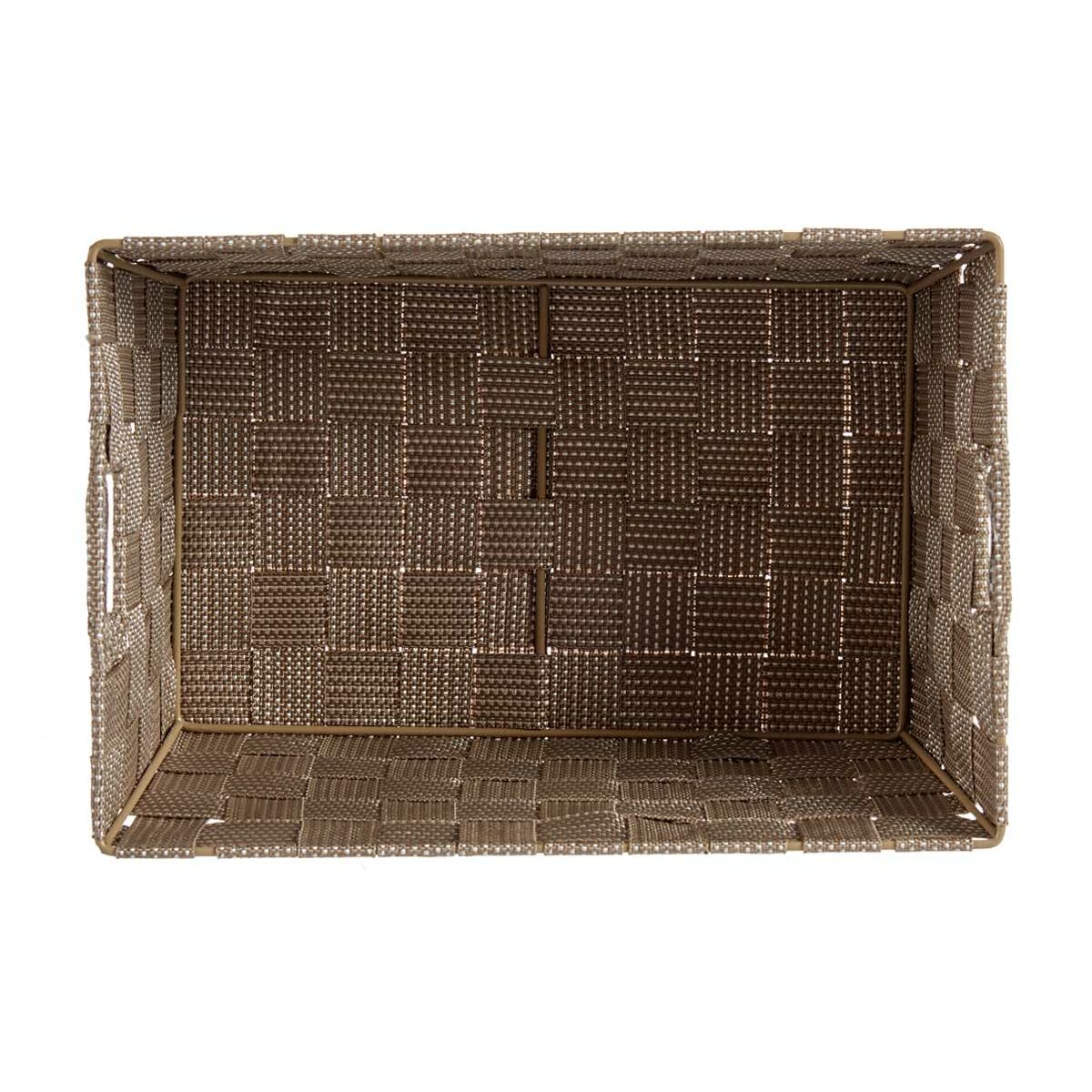 Multifunktionell korg Kipit Brun Polyester Tyg Flätning 5 L (18 antal) - 2