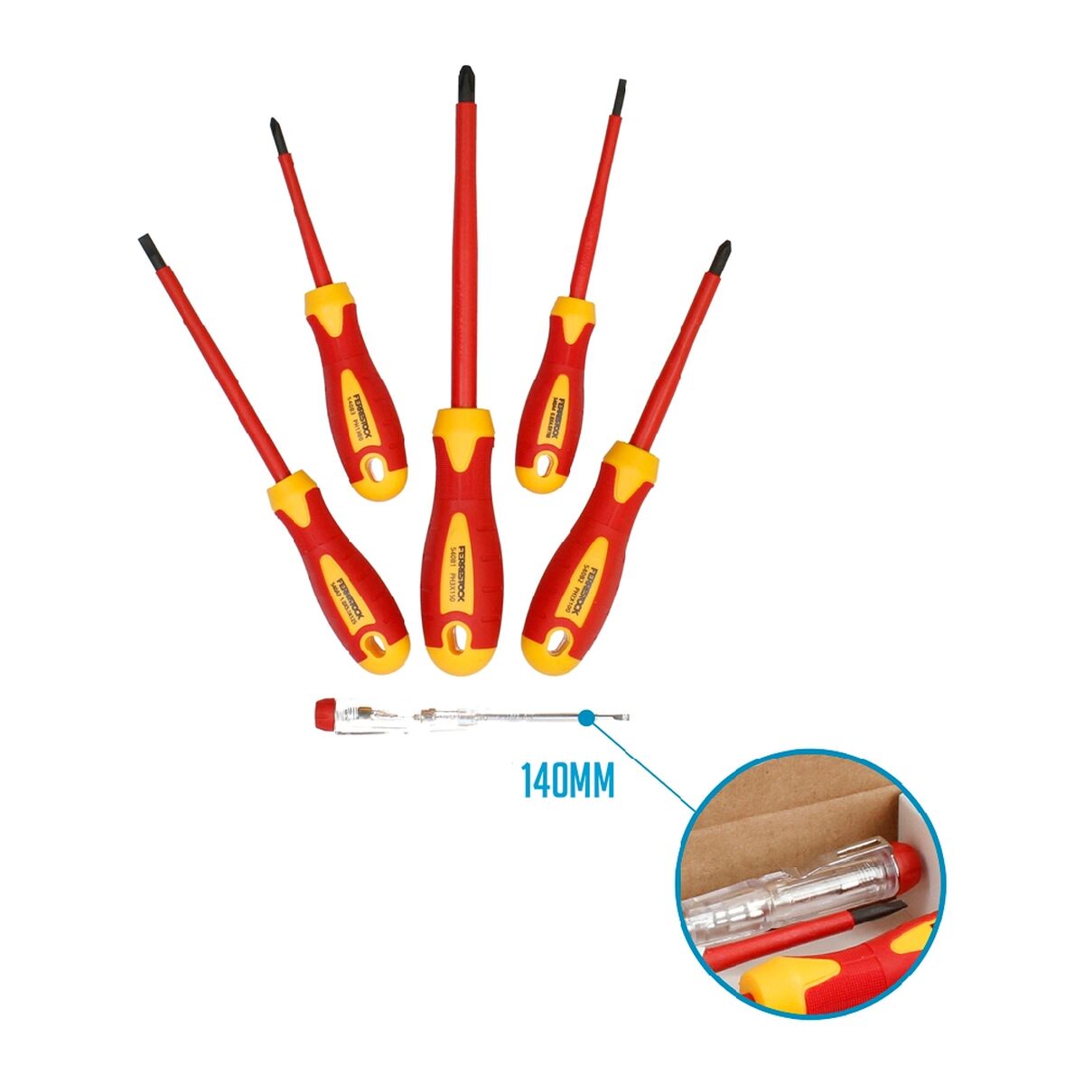 Skruvmejselset Ferrestock (6 pcs) - 11