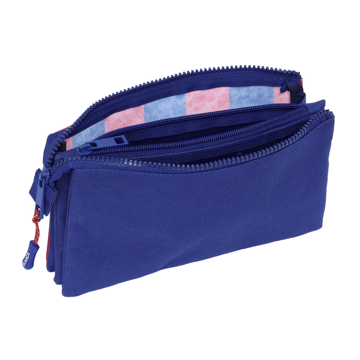 Tredubbel Carry-all F.C. Barcelona 24/25 Rödbrun Marinblå 22 x 12 x 3 cm - 2