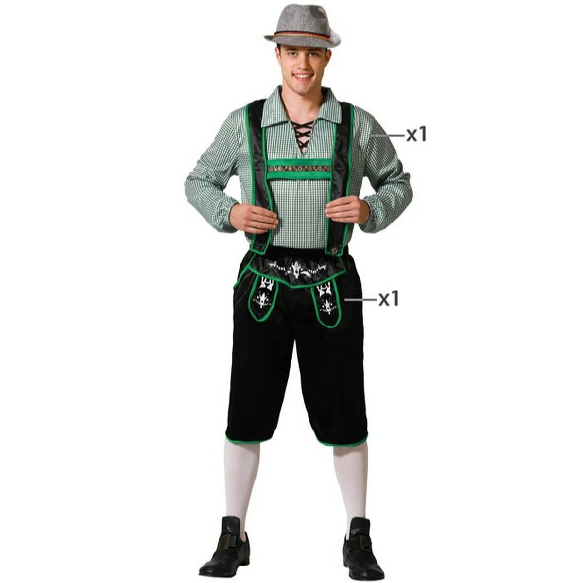 Maskeraddräkt vuxna Svart Tyska - 3