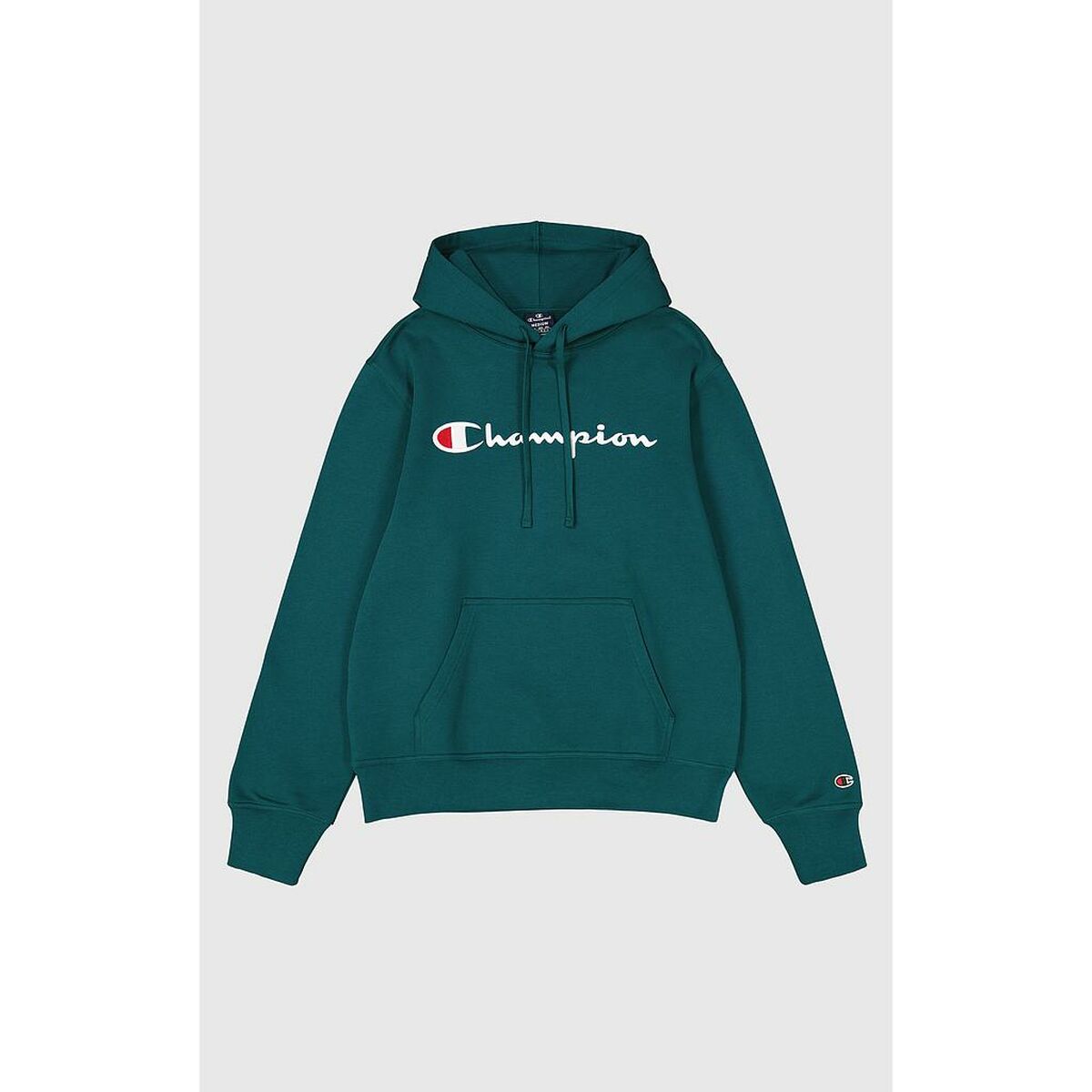 Tröja med huva Herr Champion HOODED SWEATSHIRT 220253 HLG Grön - 2