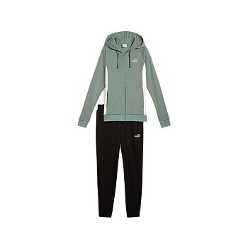Träningsoverall, Dam Puma Chándal Puma Hooded Sweat Suit Tr Blå Grön