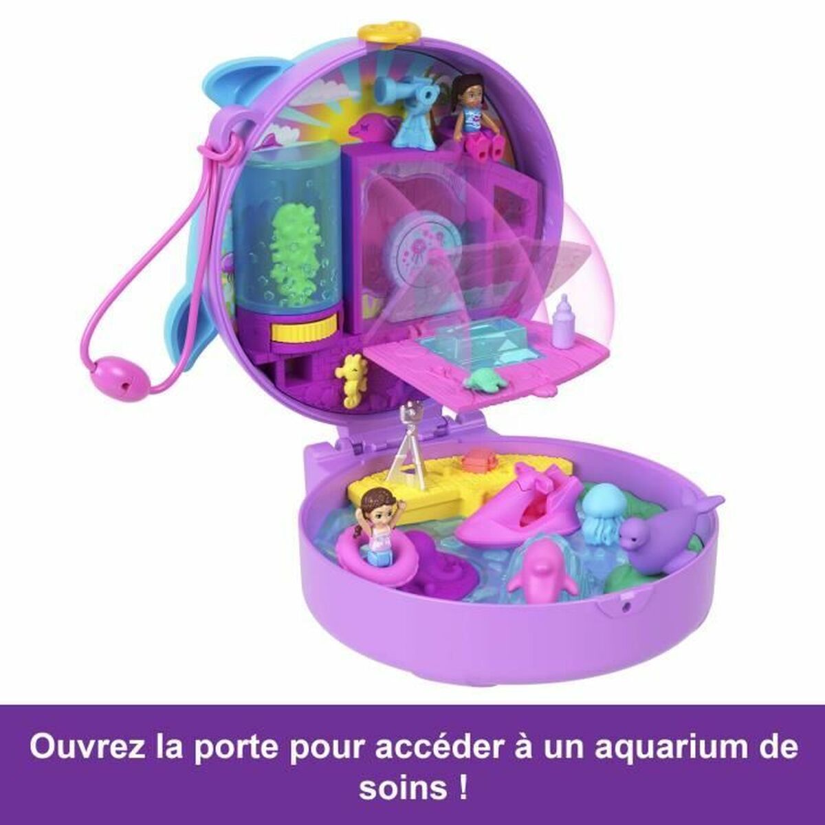 Babydocka med tillbehör Polly Pocket Dolphin Rescue - 5