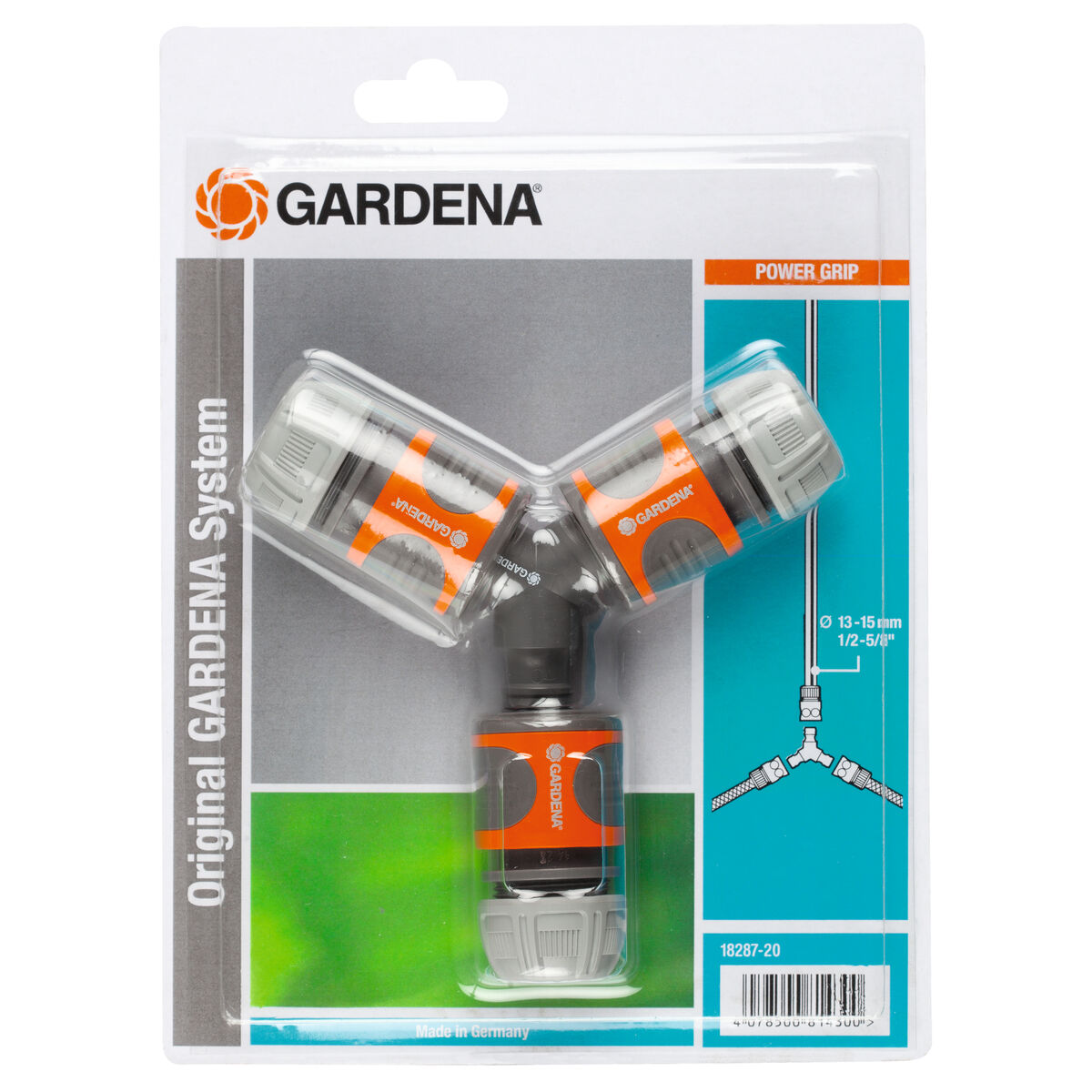 Slanganslutning Gardena 18287-20 Ø 15 mm 1/2" Trippel Bevattningssystem - 9