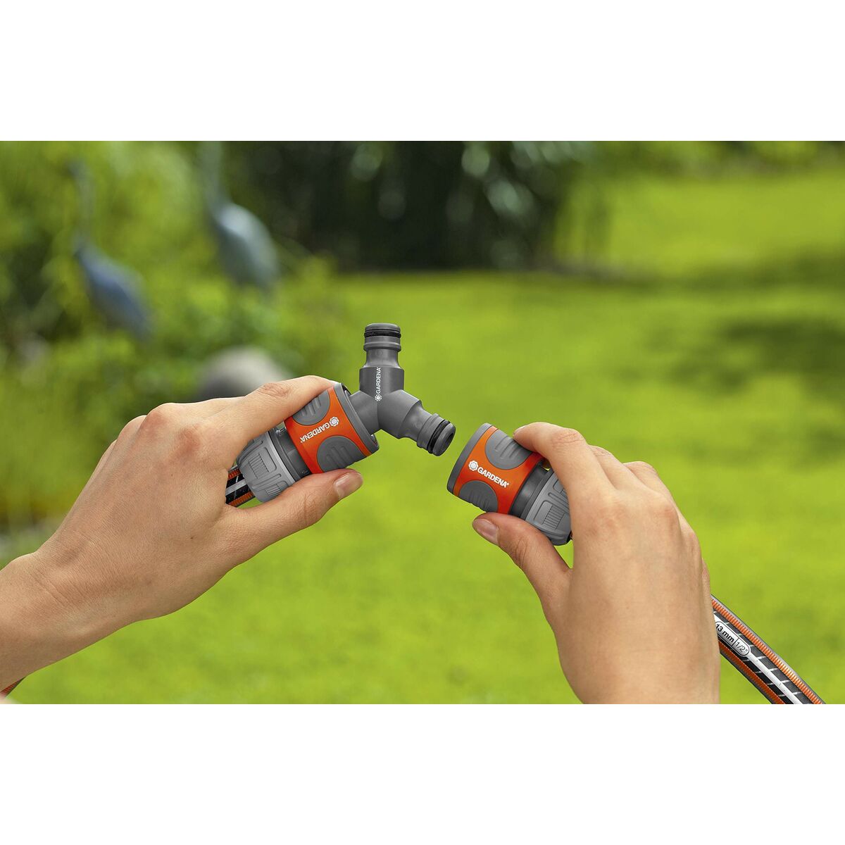 Slanganslutning Gardena 18287-20 Ø 15 mm 1/2" Trippel Bevattningssystem - 8