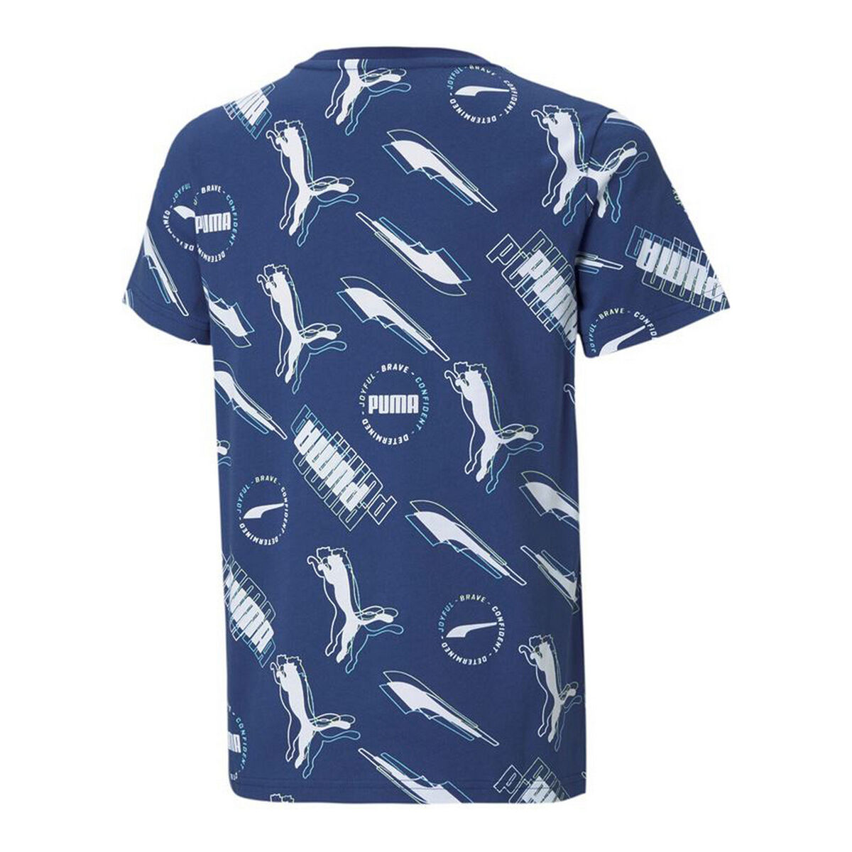 Barn T-shirt med kortärm Puma AOP Mörkblå - 4