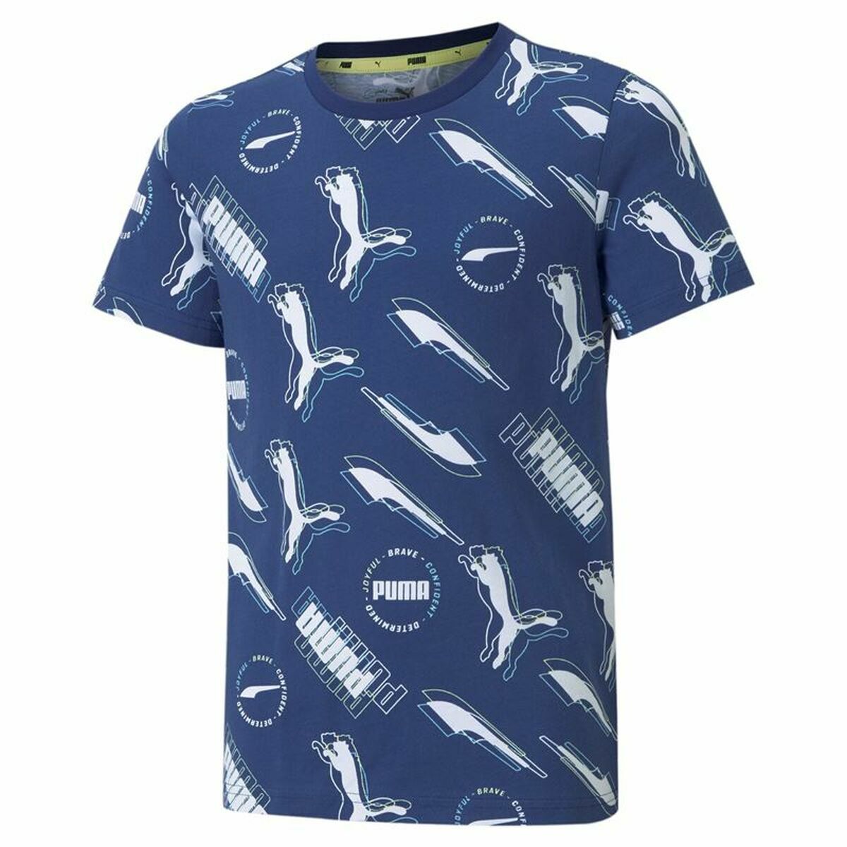 Barn T-shirt med kortärm Puma AOP Mörkblå - 2