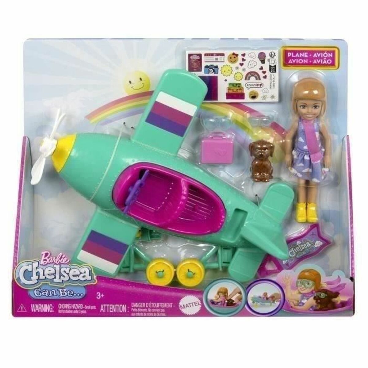 Docka Barbie CHELSEA ET SON AVION - 4