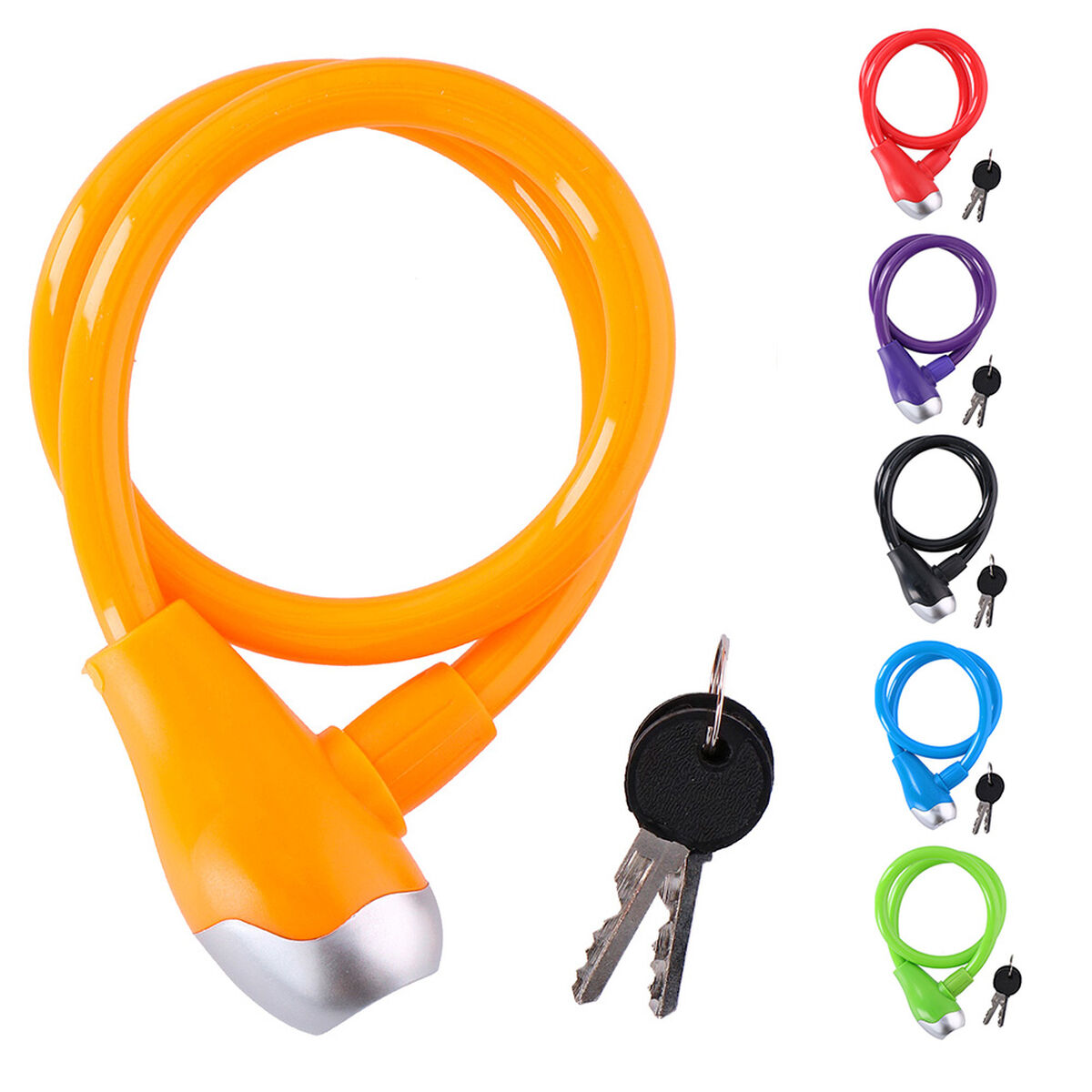 Kabel med hänglås Dunlop Ø 12 mm 65 cm - 4