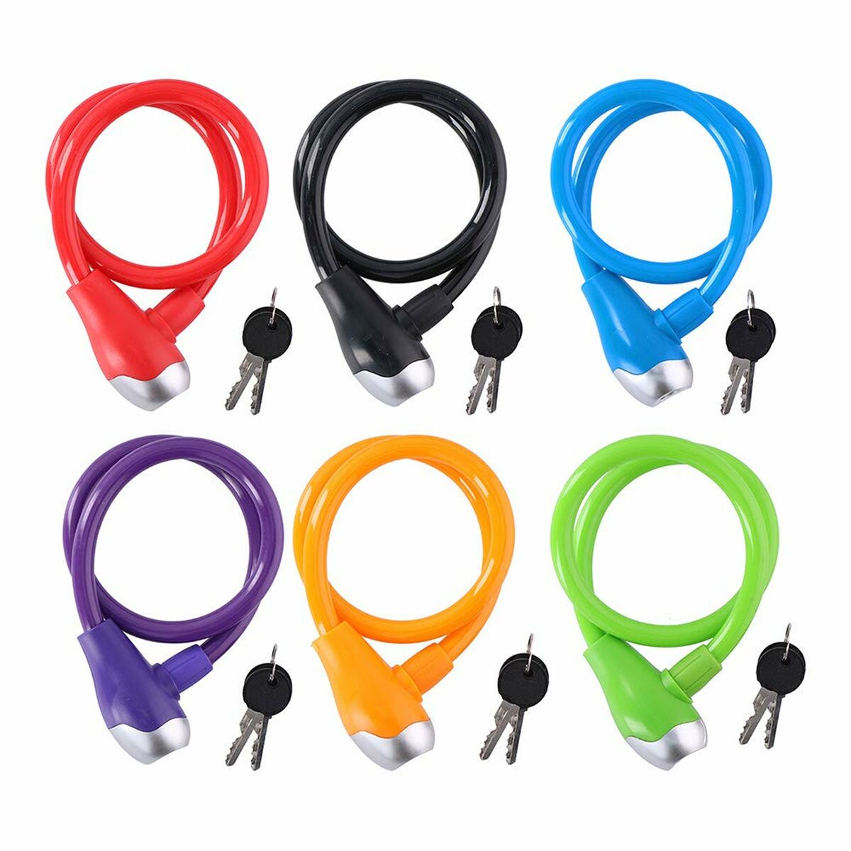 Kabel med hänglås Dunlop Ø 12 mm 65 cm - 3