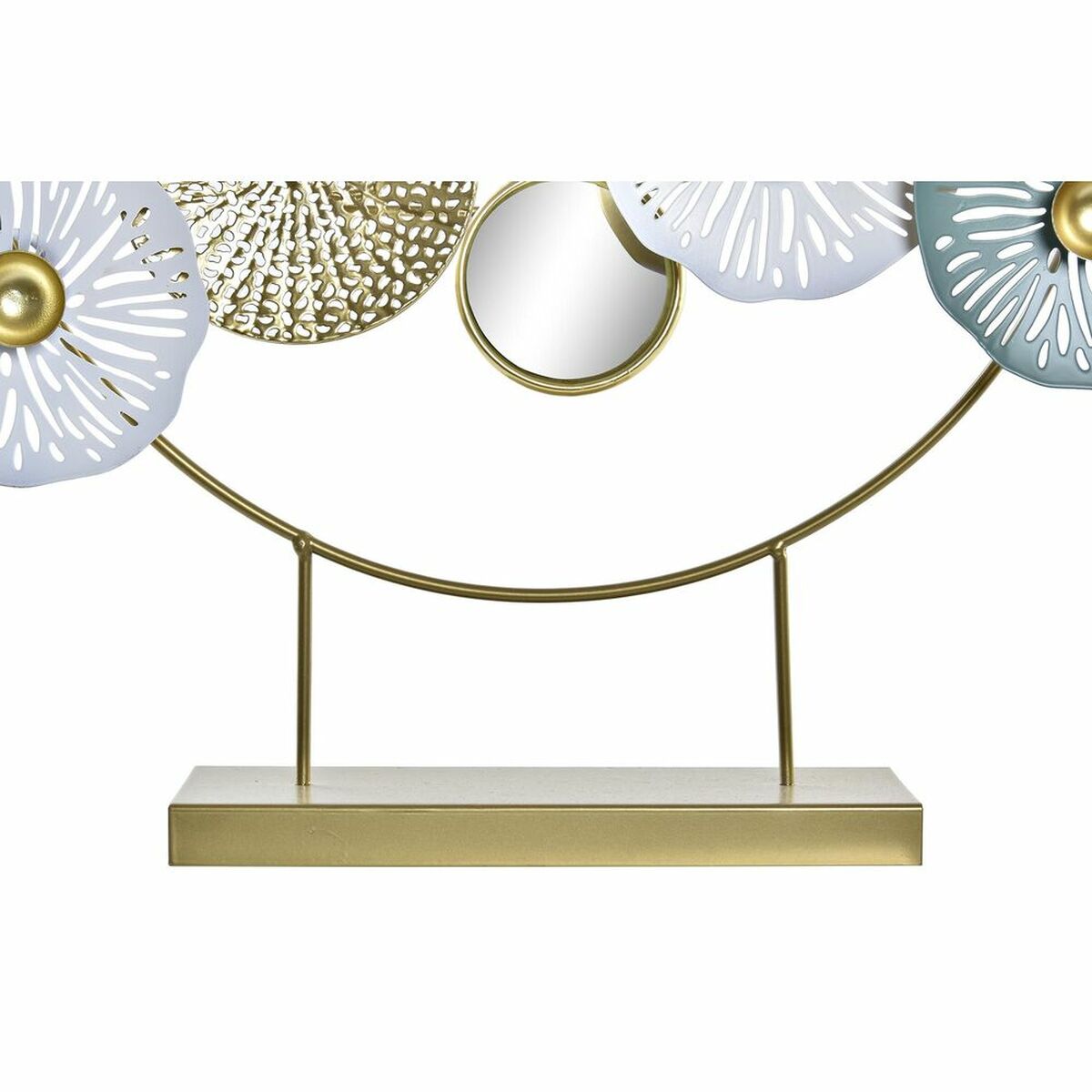Prydnadsfigur DKD Home Decor Speglar Gyllene Metall (44 x 8 x 46 cm) - 7