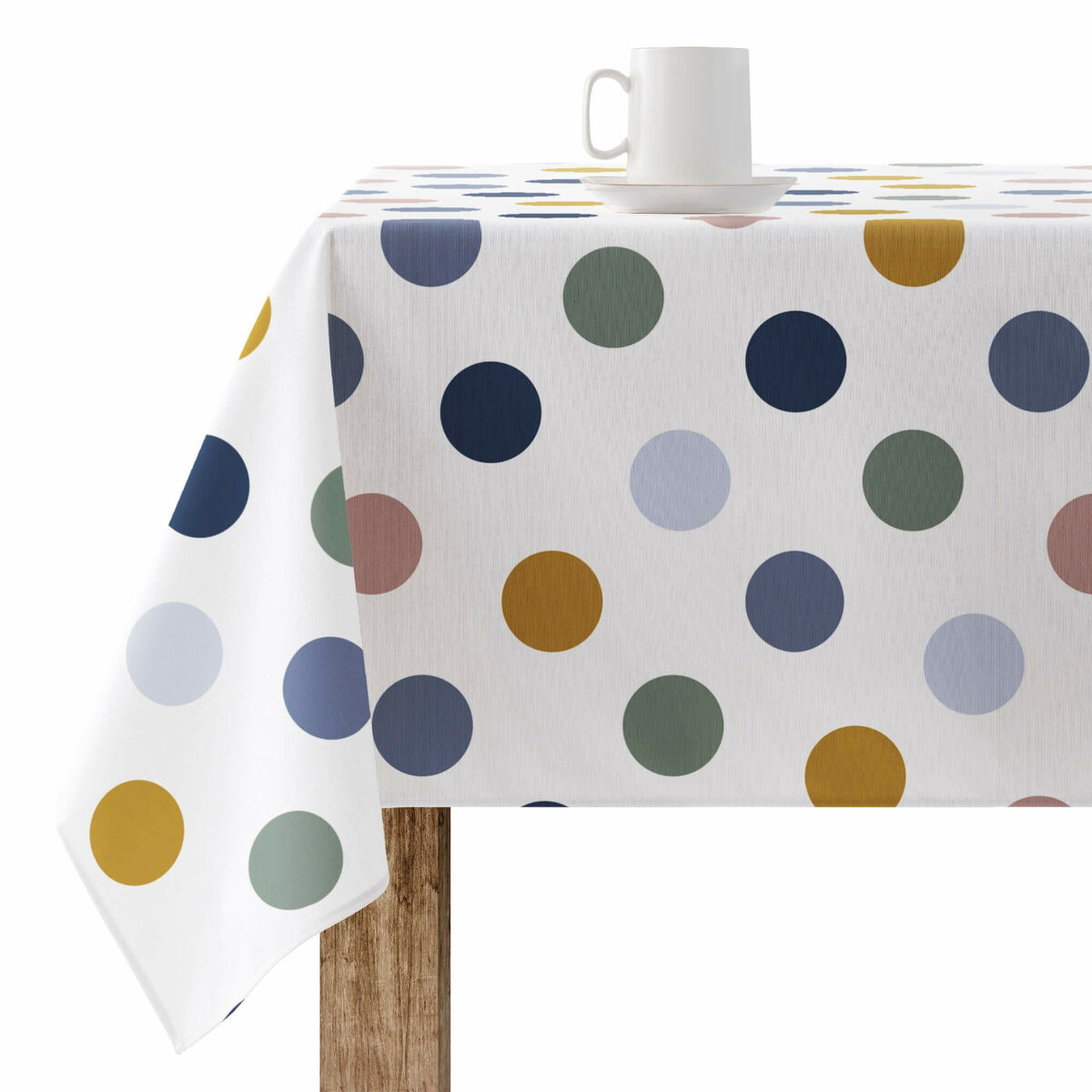 Fläckresistent bordsduk Belum 0120-160 Multicolour 200 x 150 cm Cirklar
