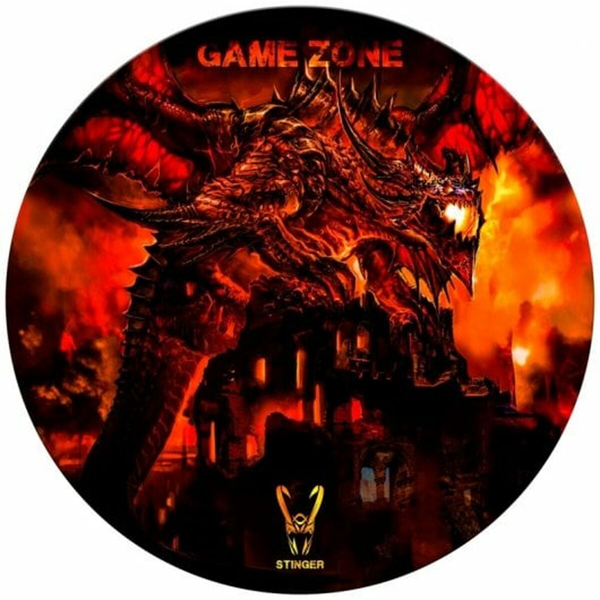 Musmatta Gaming Woxter GM26-066 Röd Ø 120 cm Tyg Polykarbonater