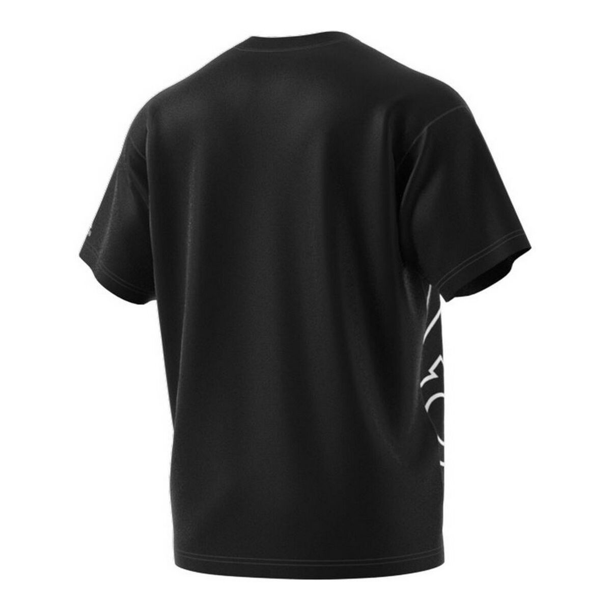 T-shirt med kortärm Herr Adidas Giant Logo Svart - 4