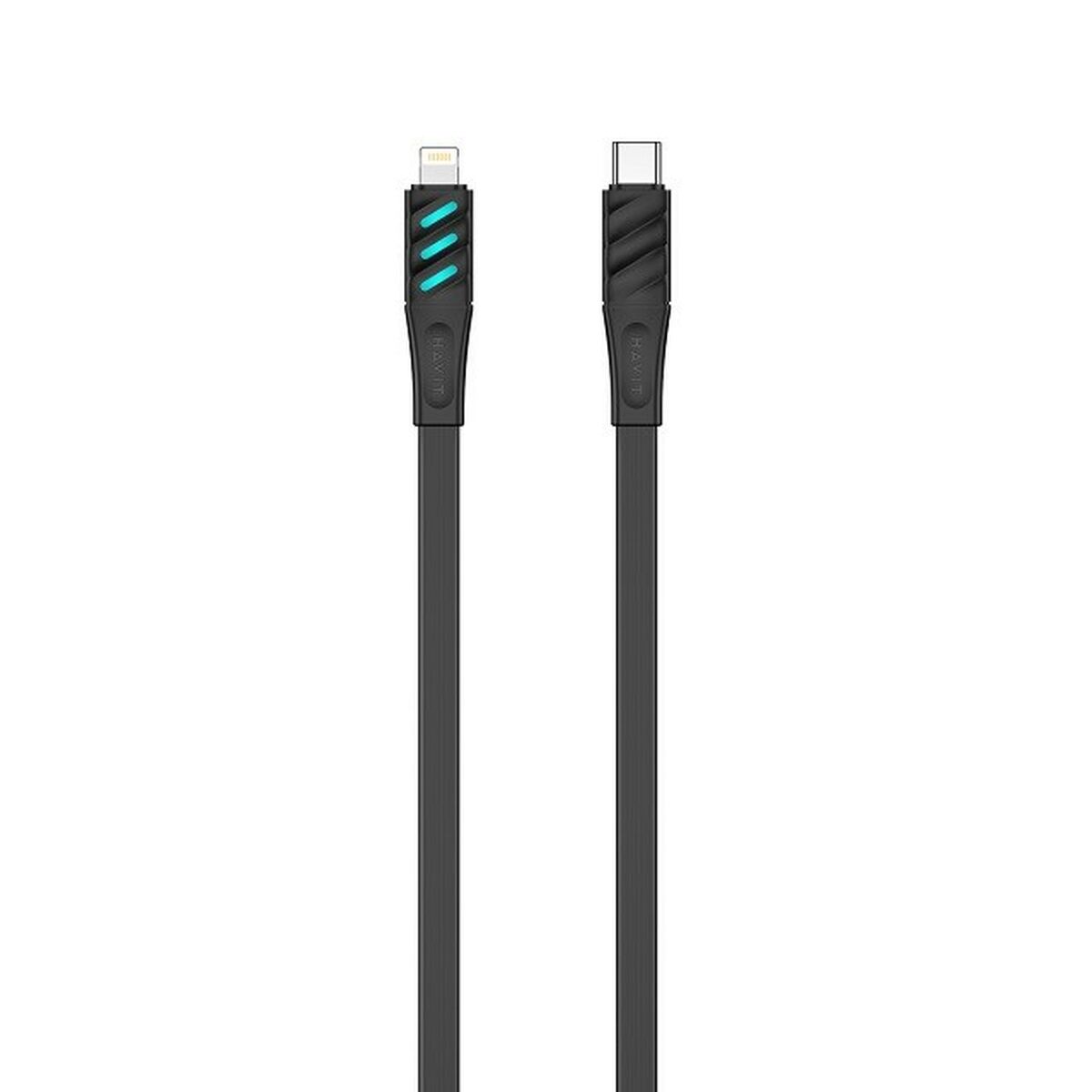 Kabel USB-C till Lightning Havit CB6255 Svart 1 m - 2