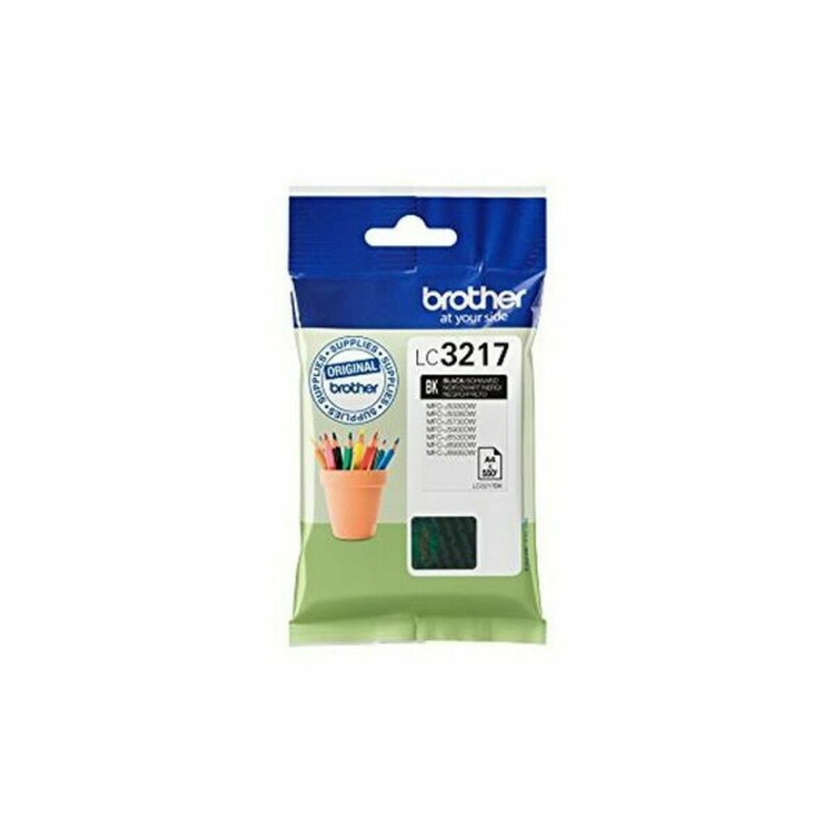 Patron Kompatibel Brother LC-3217BK Svart - 5