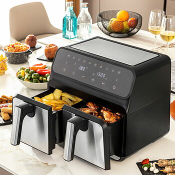 Luftfritös InnovaGoods Svart 3400 W 8 L Rostfritt stål (Renoverade C)