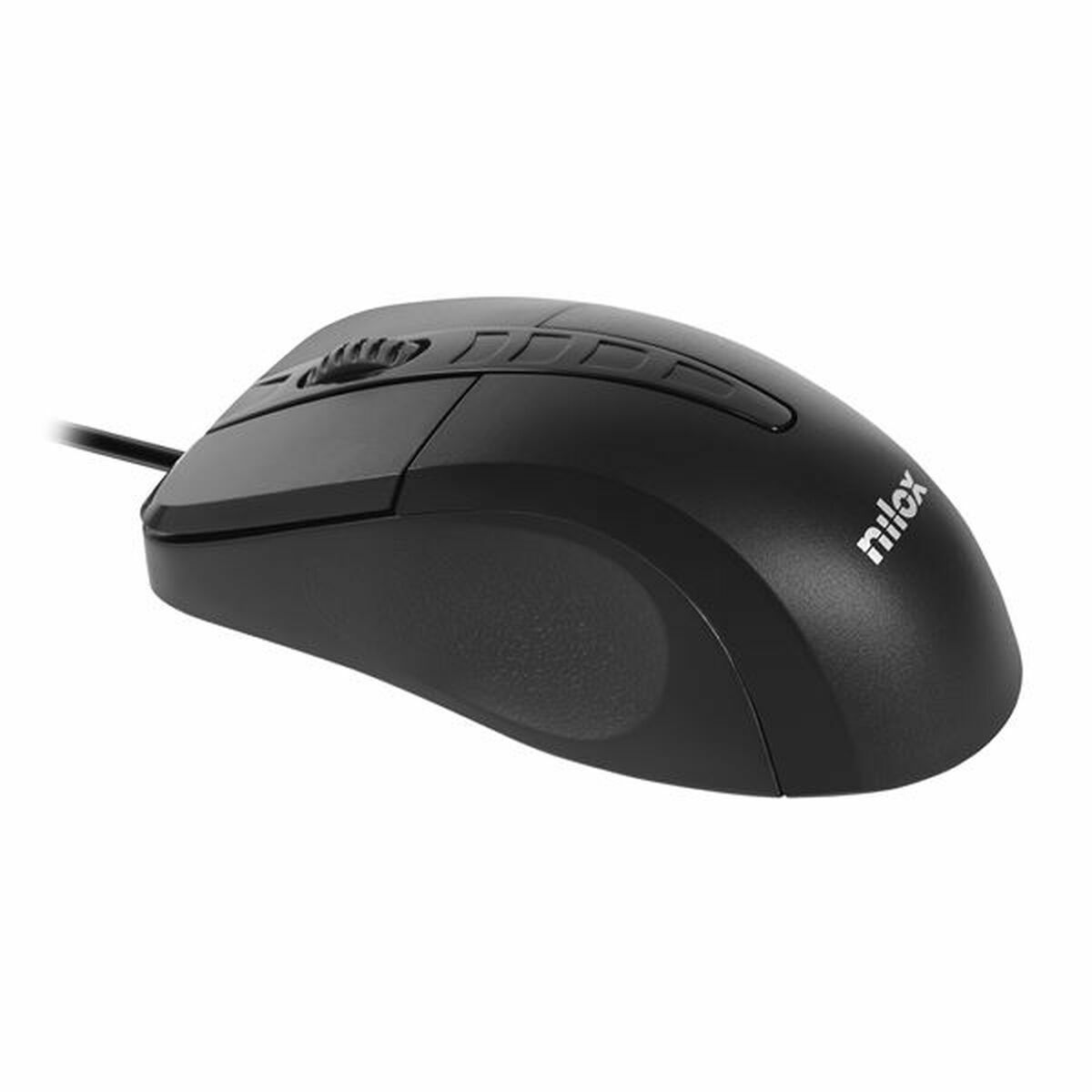 Optisk Mus Nilox MOUSB1001 Svart 1000 dpi - 2