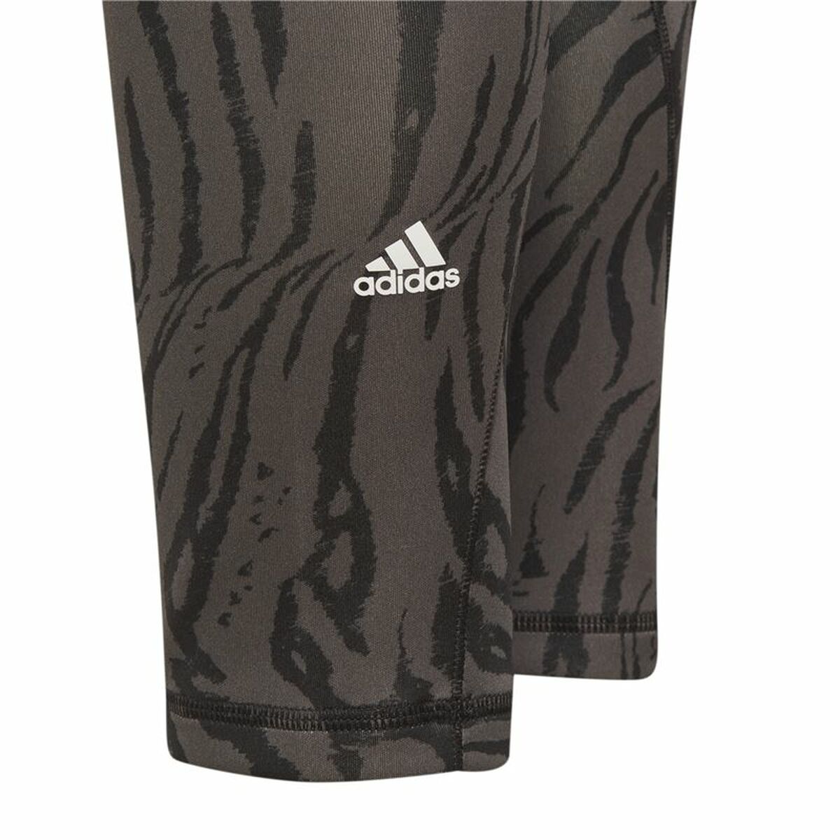 Träningsbyxa barn Adidas 7/8 Sport Animal Print Svart - 9