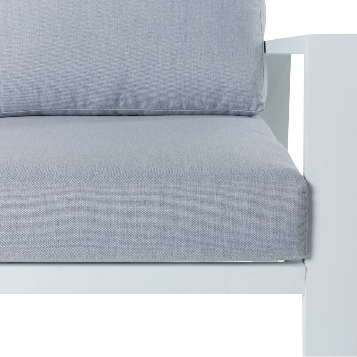 Trädgårdssoffa Thais 73,20 x 74,80 x 73,30 cm Aluminium Vit - 9