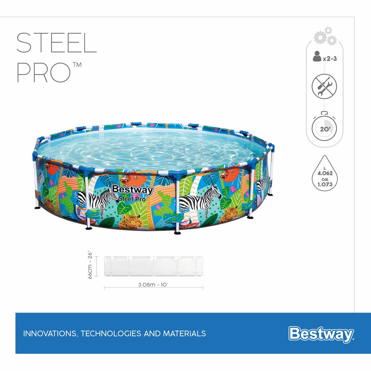 Bollhav Bestway Steel Pro 305 x 66 cm - 3
