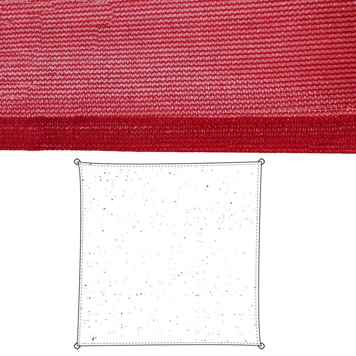 Skugga segel Vela sombreo Cerise 500 x 500 x 0,5 cm Markis - 6