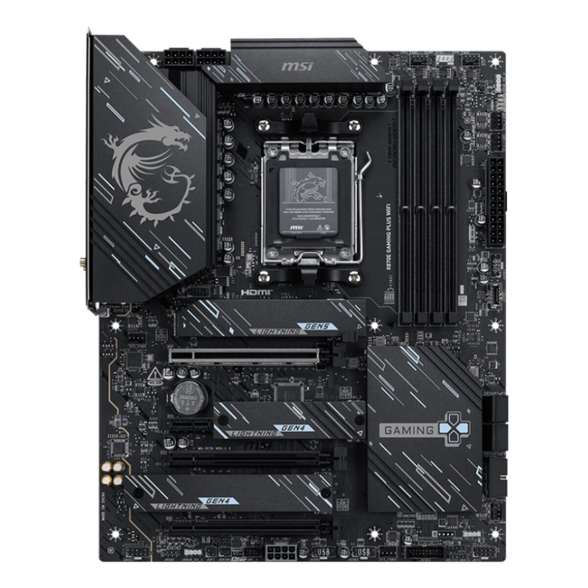 Moderkort MSI X870E GAMING PLUS WIFI AMD AM5 AMD AMD X870E