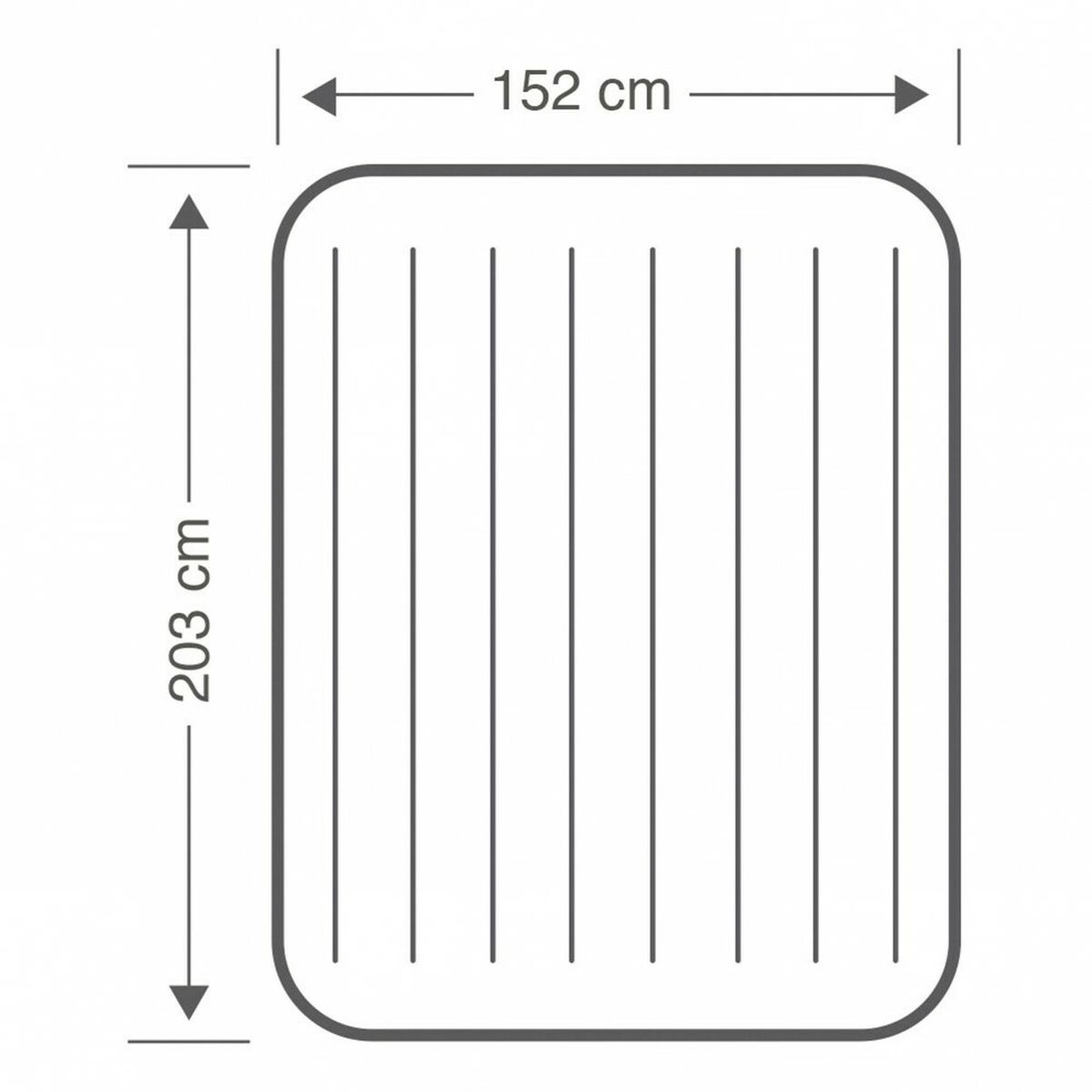 Luftmadrass Intex 152 x 25 x 203 cm (3 antal) - 15