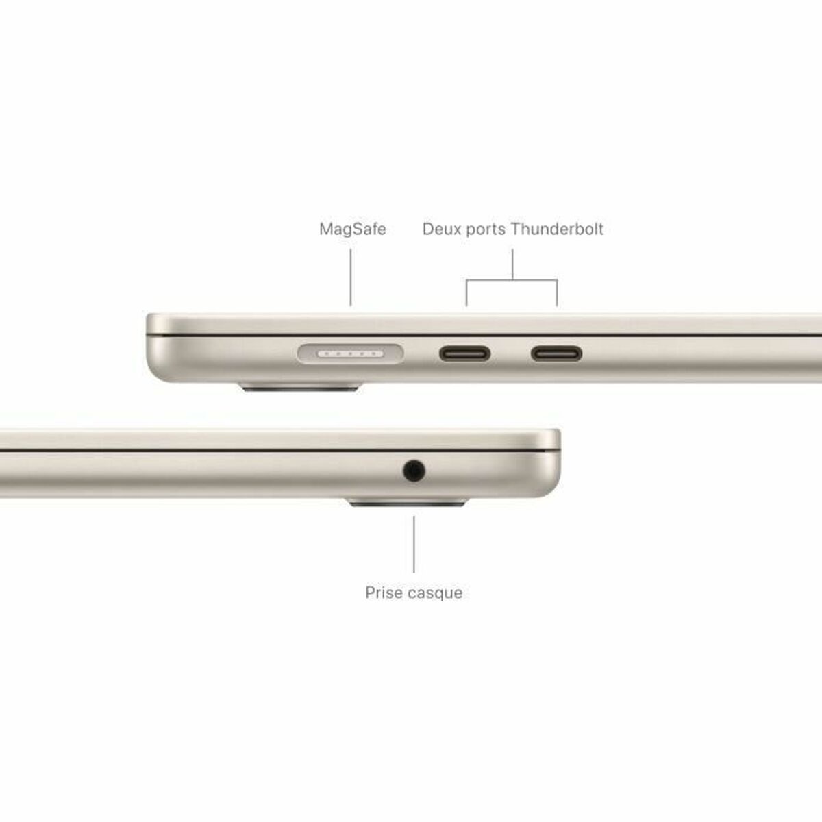 Bärbar dator Apple MacBook Air M3 (2024) 15" M3 16 GB RAM 512 GB SSD AZERTY - 4